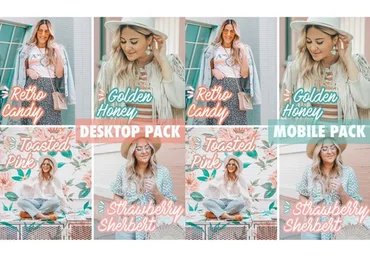 [Pineapple & Prosecco] Гламурные Пресеты Desktop Pack + Mobile Pack 1