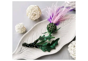 [peyakh-school] Брошь 3d Весенний Чертополох (Ангелина Пеях)