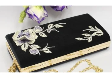 [E.VA] Клатч-бокс из бархата