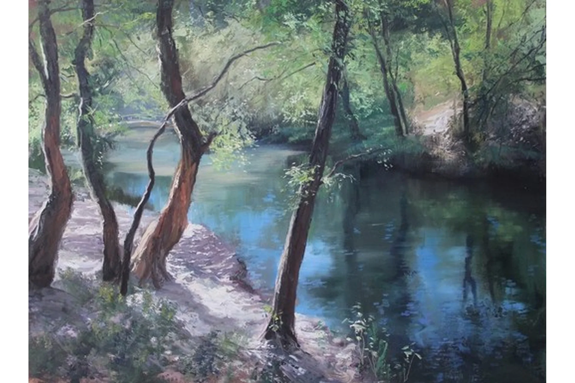 [Школа импрессионизма] Солнечный лес (Игорь Сахаров), фото 1 из 1.