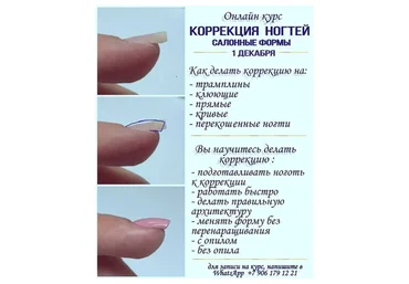 Коррекция ногтей. Салонные формы (Мария Болотова)