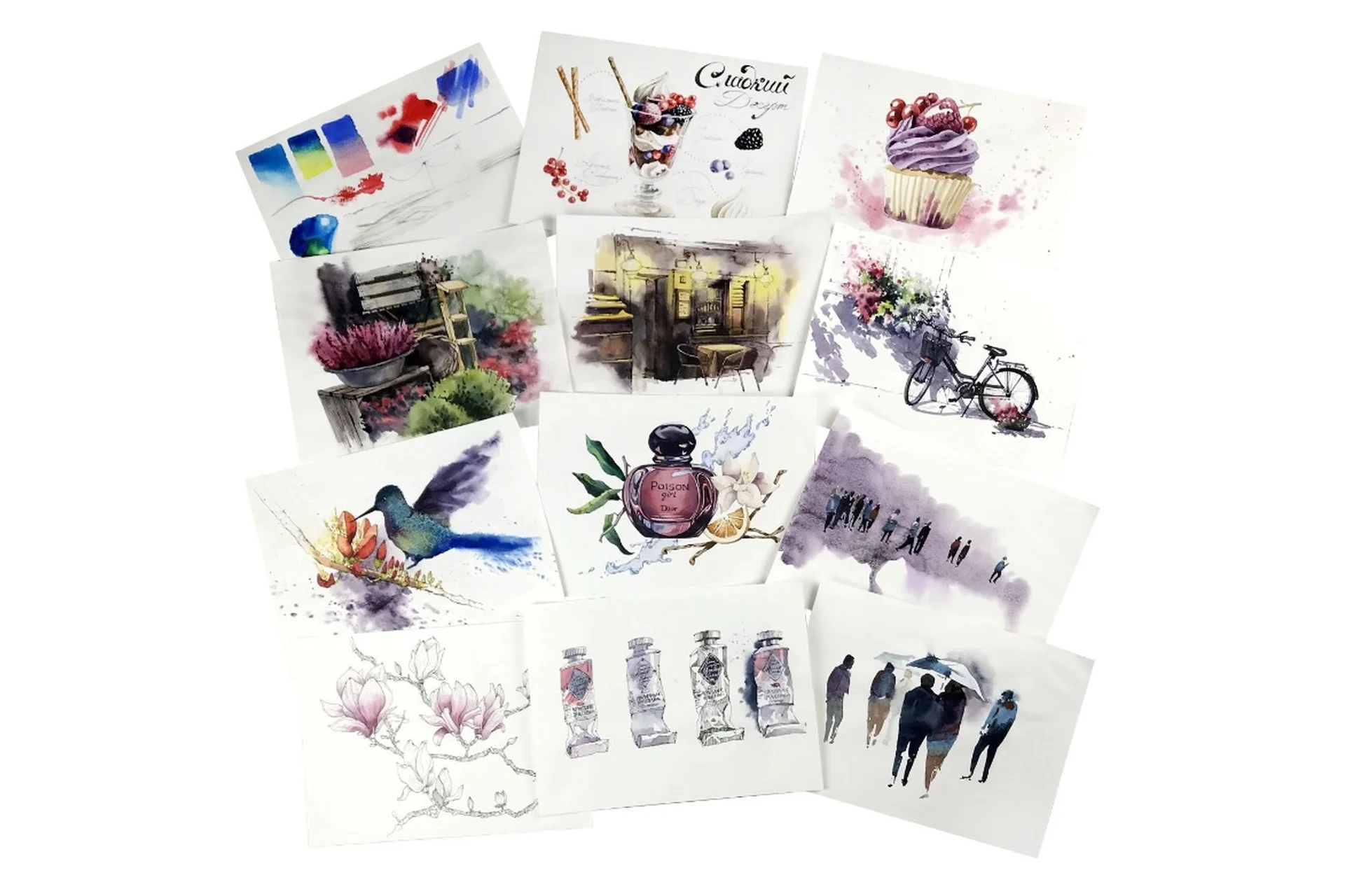 [Художник Online] Акварельный скетчинг. Тариф Без обратной связи  (Дарья Куцаева), фото 1 из 1.