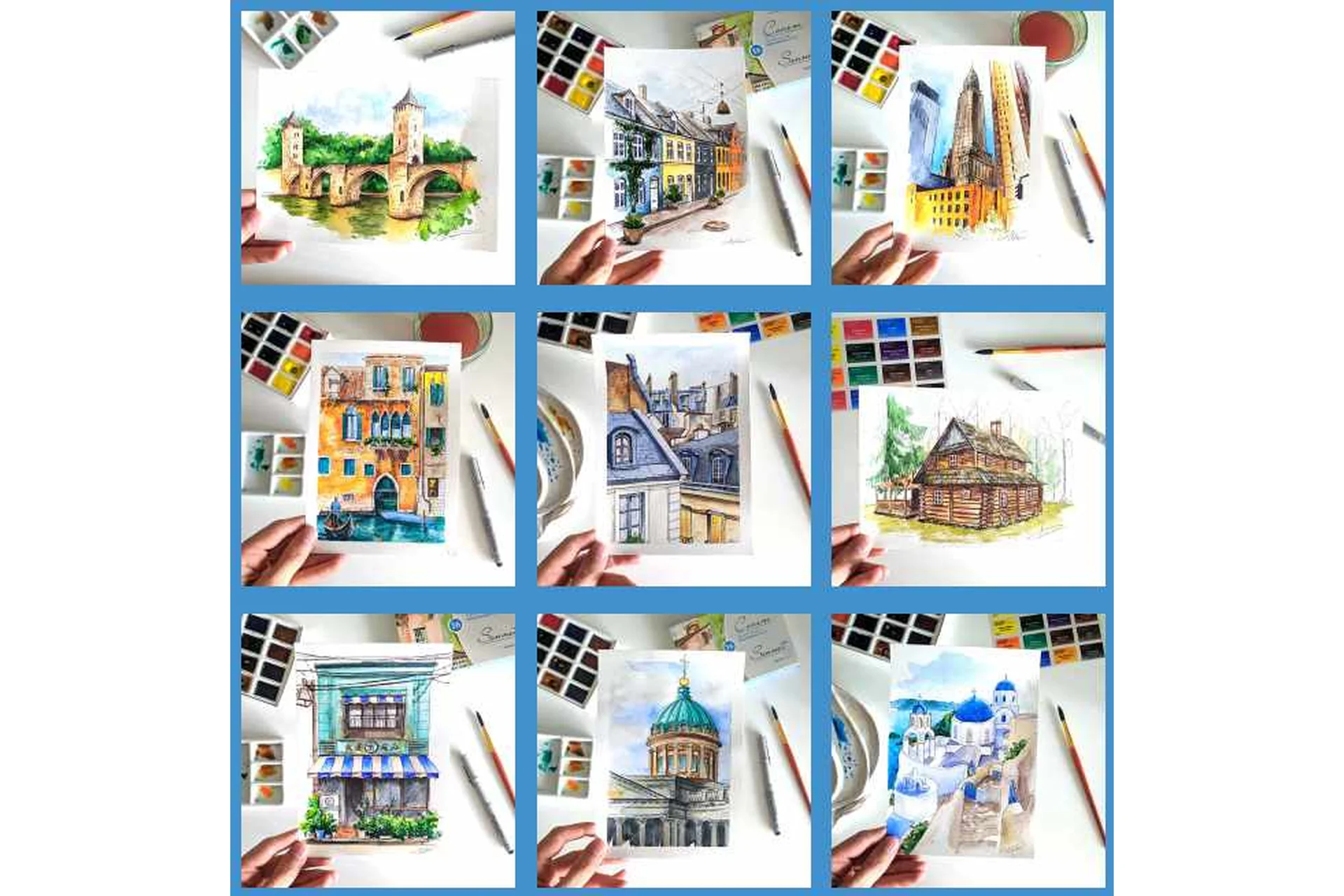 [ВсемАрт] Архитектурный скетчинг 2.0. С разбором общих ошибок (Анна Белоусова), фото 1 из 1.