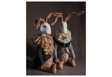 Кролик в смешанной технике (Екатерина Бобко)