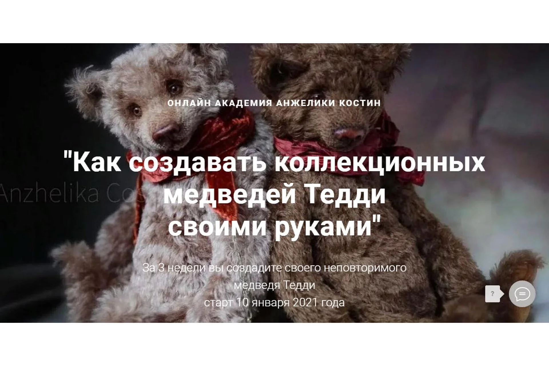 Как создавать коллекционных медведей Тедди своими руками. Самостоятельный (Анжелика Костин), фото 1 из 1.