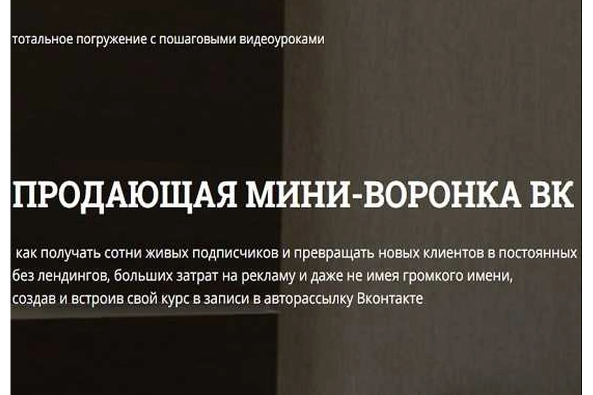 Продающая мини воронка VK (Светлана Еремина), фото 1 из 1.