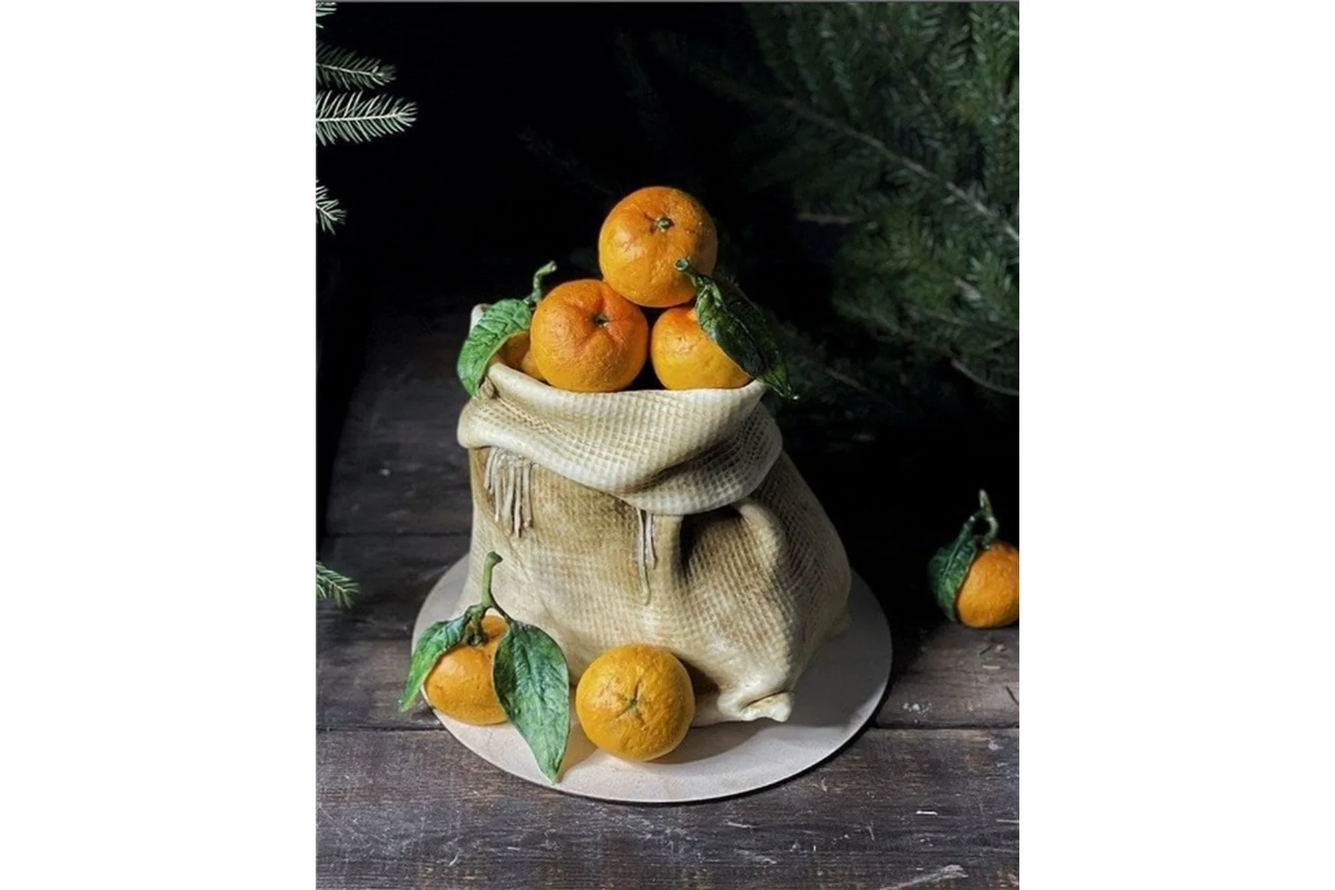 [Gnut Cake School] Торт Мешок с Мандаринами (Елена Гнут, Екатерина Герасимова), фото 1 из 1.