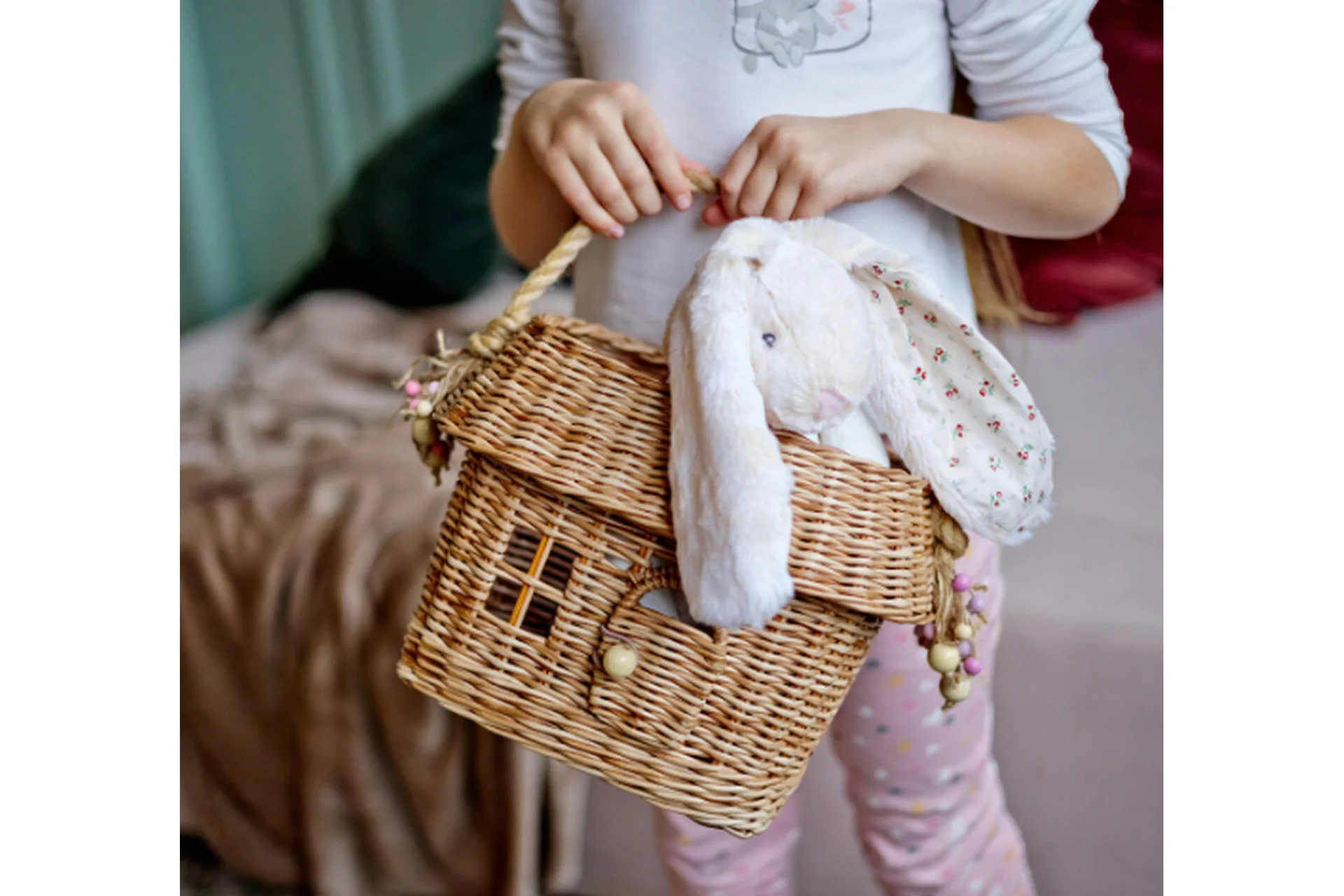 Корзина-домик с имитацией крыши (Ольга Филимонова), фото 1 из 1.