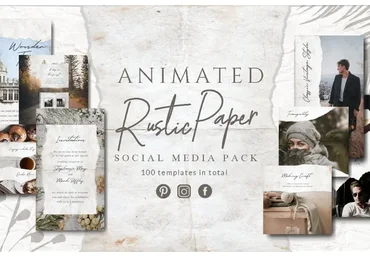 [CreativeMarket] Animated Rustic Paper Instagram Pack (Eviory)