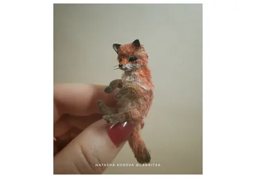 Миниатюра на основе вязаных элементов. 3 модуль (Наташа Косова)