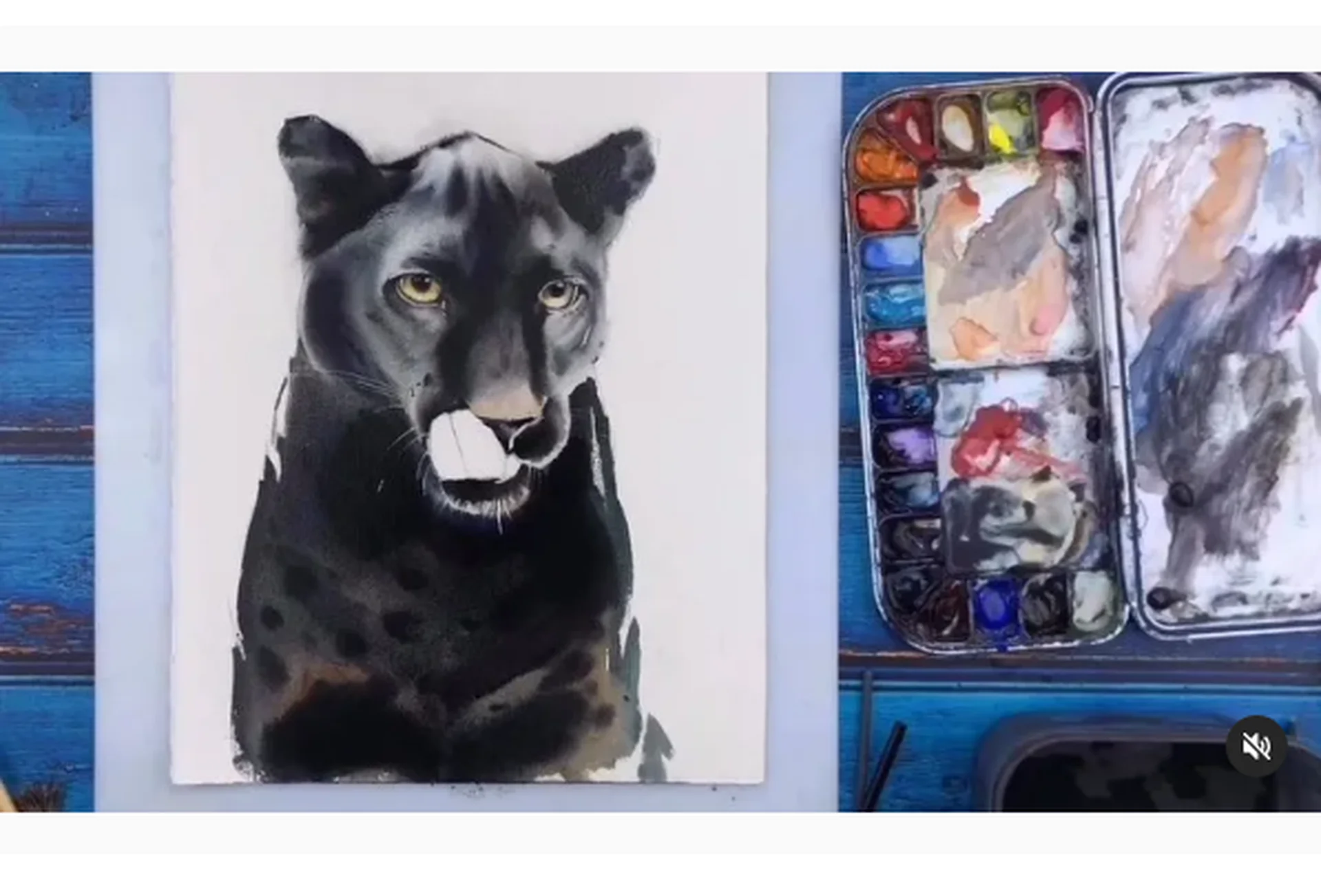 [Lil School] Звери в акварели. Большие кошки. Тариф «Базовый» (Ирина Кукрусова), фото 1 из 1.