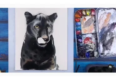 [Lil School] Звери в акварели. Большие кошки. Тариф «Базовый» (Ирина Кукрусова)