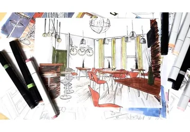 Скетчинг интерьера: искусство быстрого рисунка (Татьяна Кострюкова)