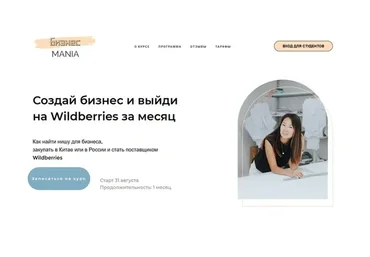 Бизнесmania 2.0. Создай бизнес и выйди на Wildberries за месяц, июль 2020 (Майя Драган)