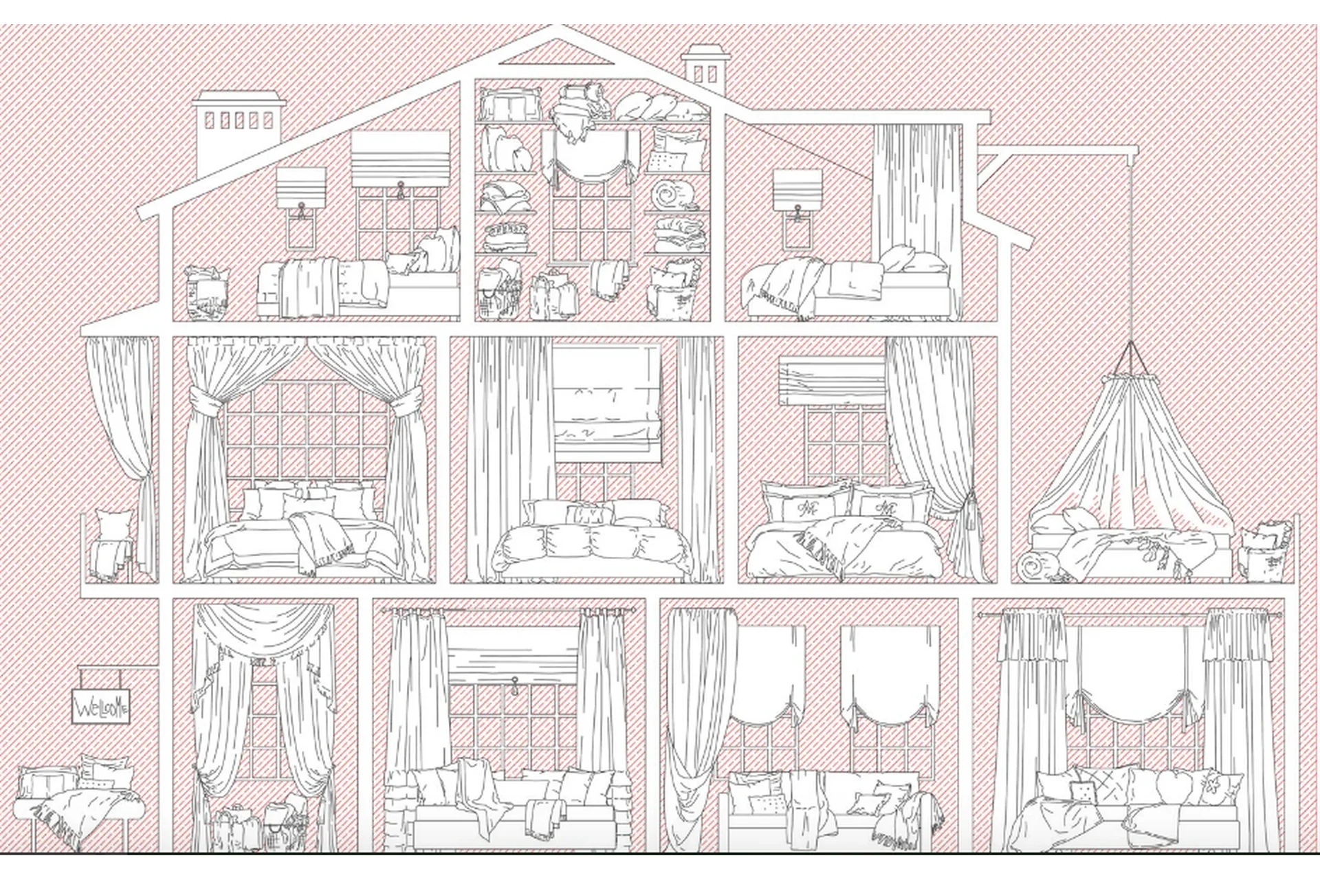 [architectured]  Текстильный набор деталей (Маргарита Гайдук), фото 1 из 1.