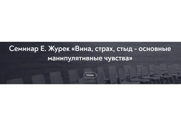 [МИП] Вина, страх, стыд - основные манипулятивные чувства (Елена Журек)