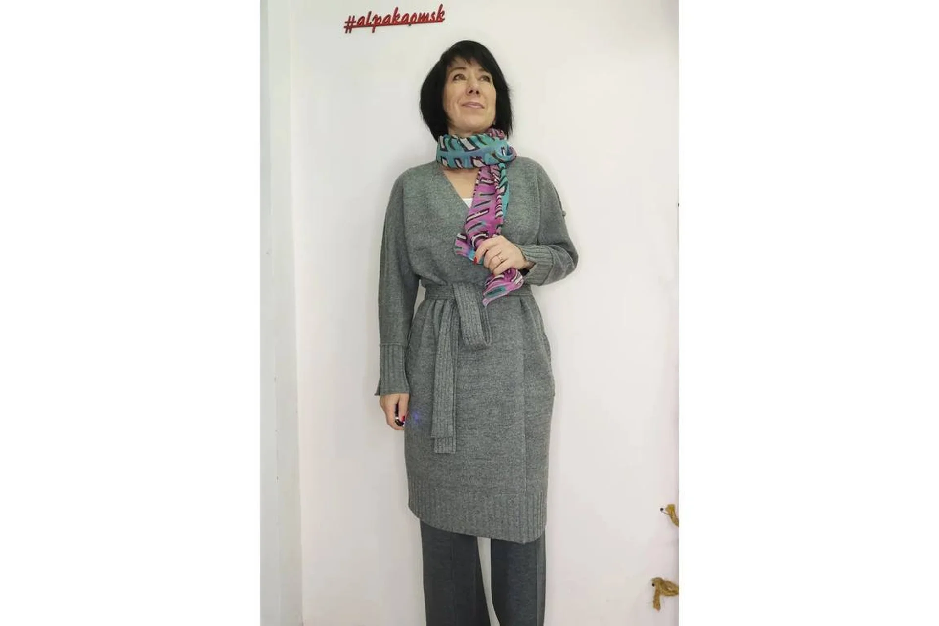 [alpakaomsk] Кардиган Летучая мышь (Жанна Гребенюк), фото 1 из 1.