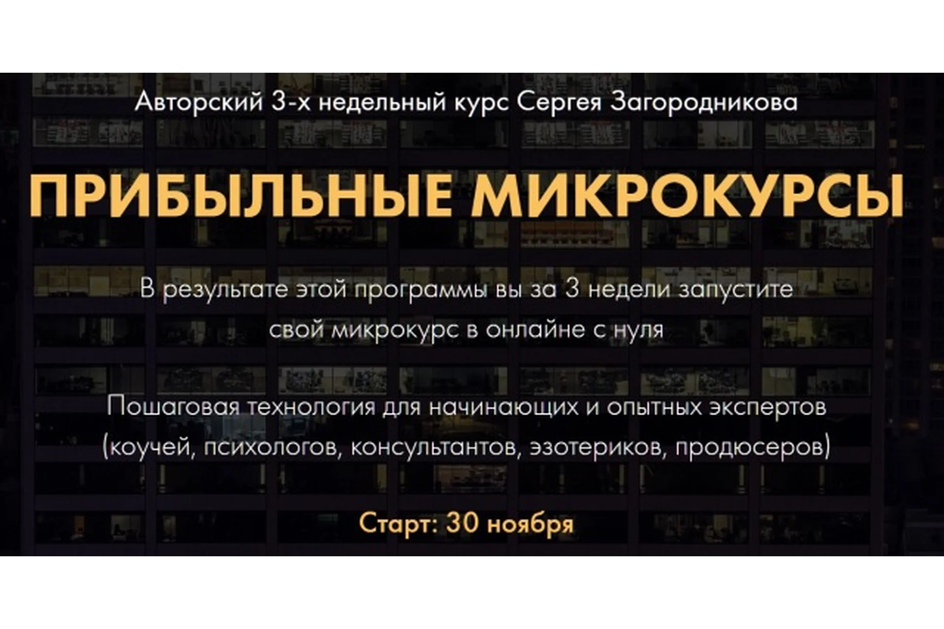 Прибыльные микрокурсы, пакет «Premium» (Сергей Загородников), фото 1 из 1.