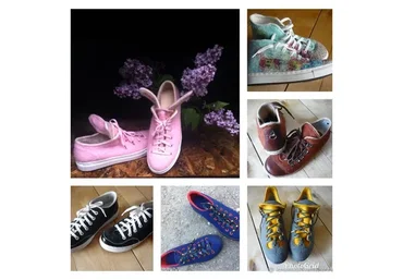 Изготовление валяных кед с выворотным швом (Елена Максимова)