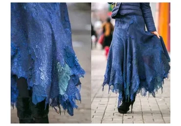 Юбка цвета Индиго (Наталья Швец)