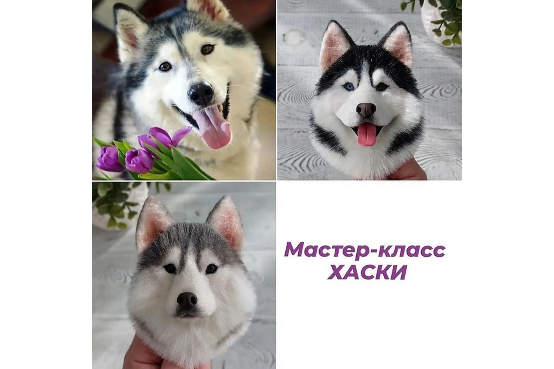 Брошь Хаски (Марина Грубер), фото 1 из 1.