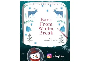 Интерактивный минибук "Back From Winter Break" (Марина Тойбар)