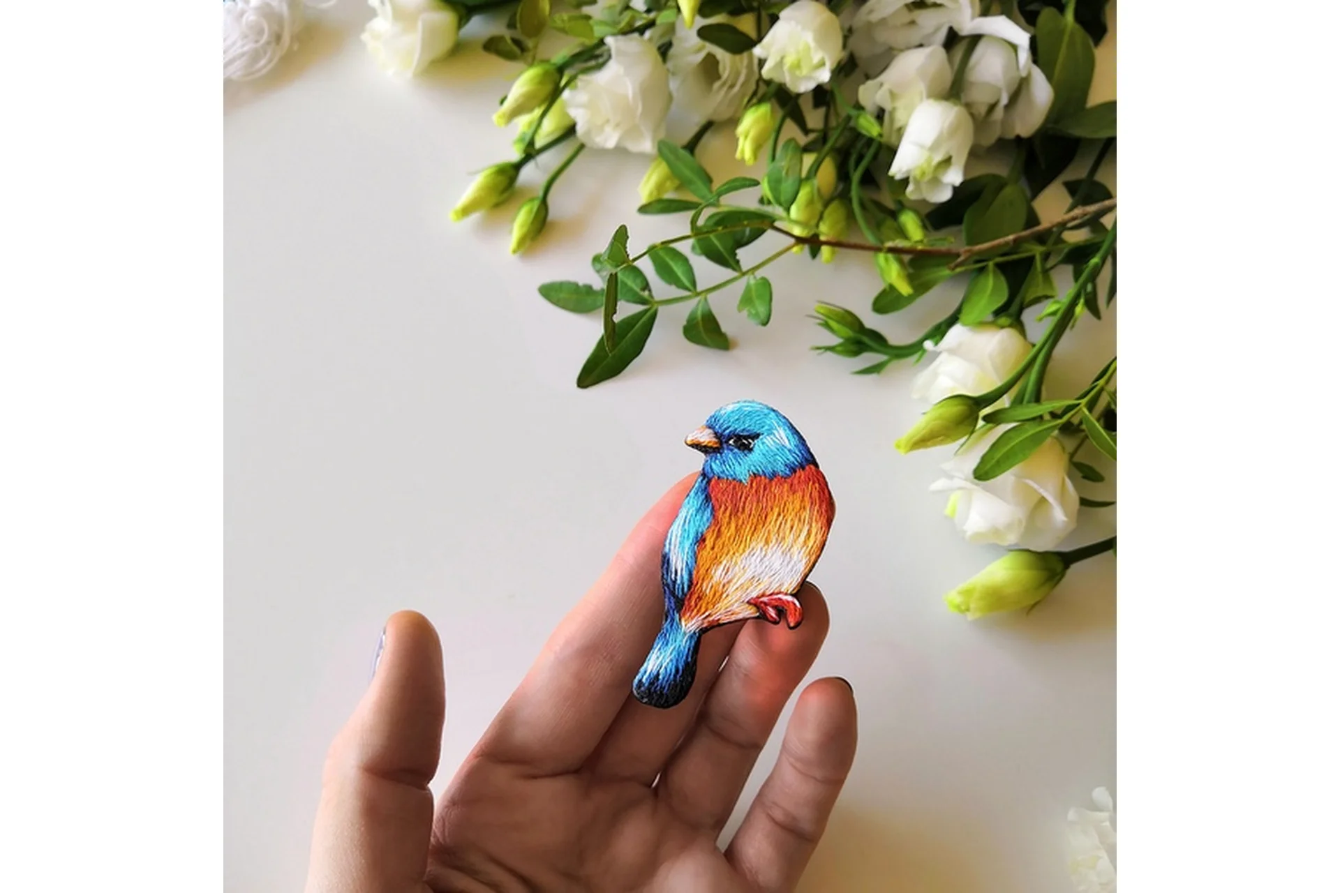 [Shivivka] Брошь «Синяя птица» (Надя Шивик), фото 1 из 1.