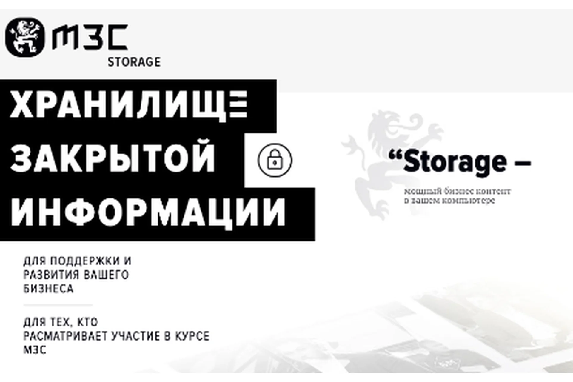 [Бизнес Молодость] МЗС Storage. Подписка на месяц №3 (Петр Осипов, Михаил Дашкиев), фото 1 из 1.