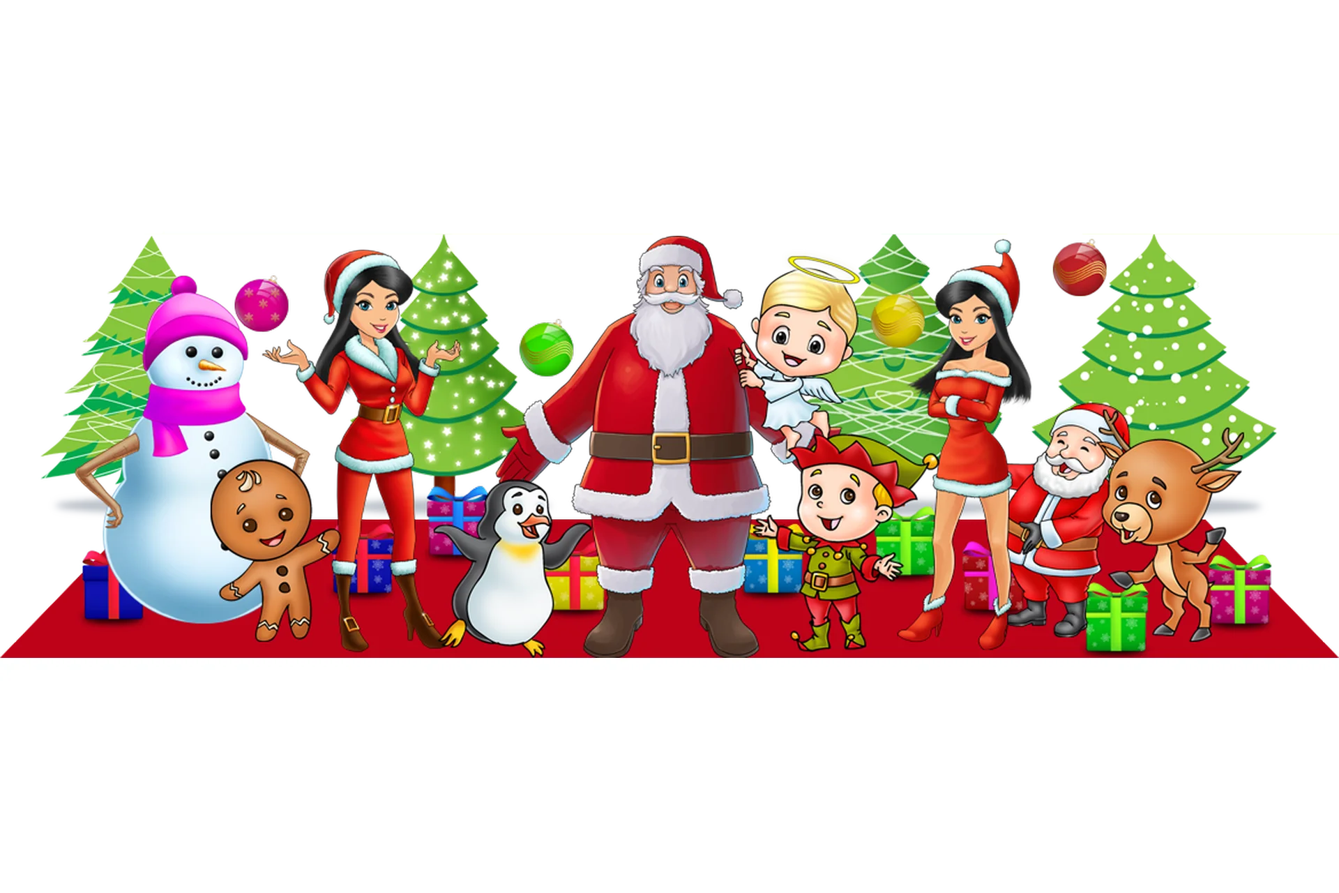 Большой комплект графики на новогоднюю тему, фото 1 из 1.