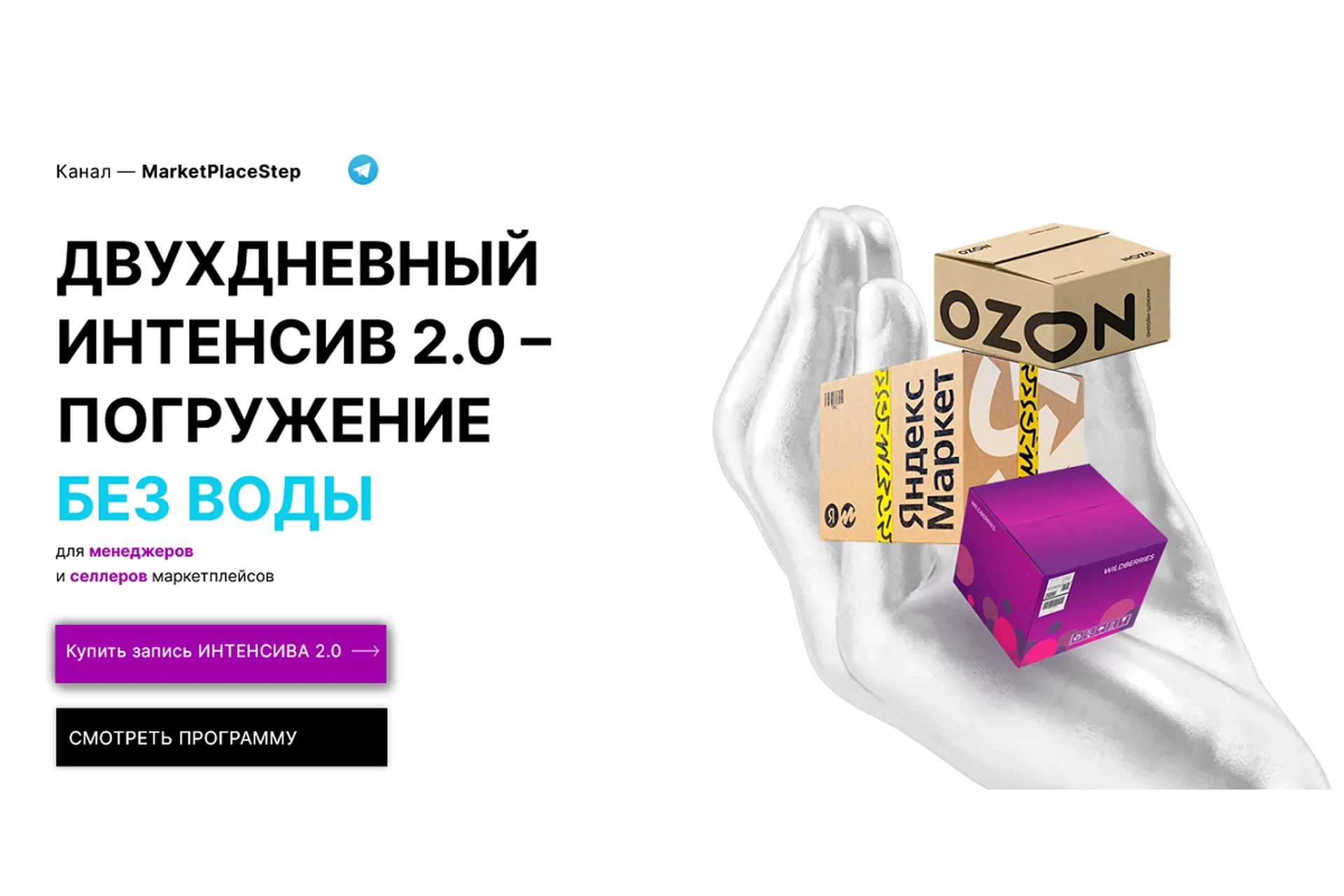 [Marketplace Step] Двухдневный интенсив 2.0 - Погружение без воды (Мария Кулешова, Никита Гуляев), фото 1 из 1.