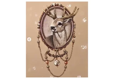 Брошь Олень (Юлия Горина)
