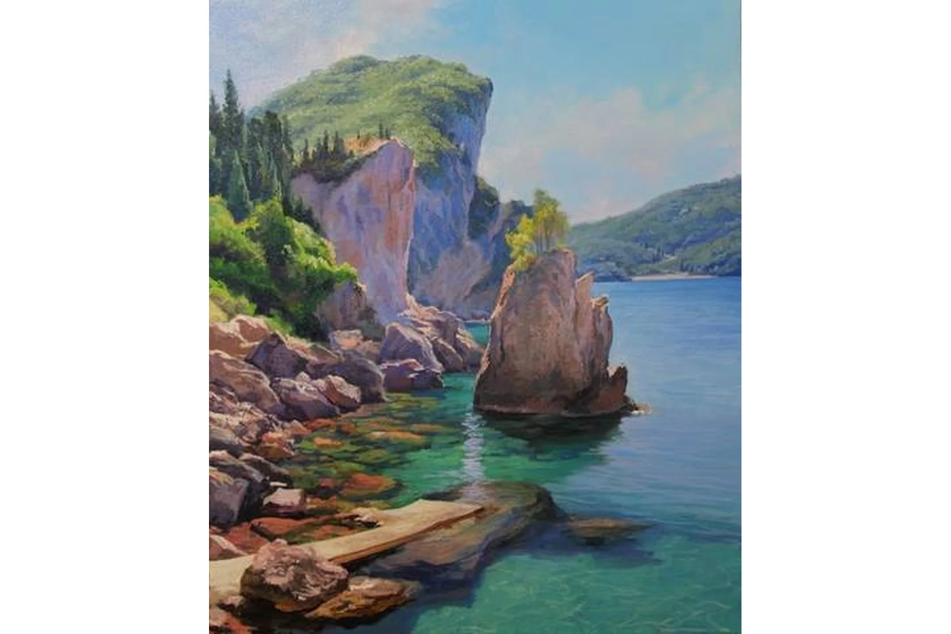 [Школа импрессионизма] У скал (Игорь Сахаров), фото 1 из 1.