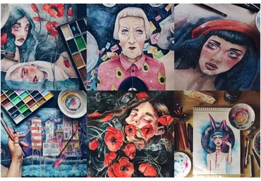 Рисовариум 2.0. Обратная сторона акварели (Лина Жолобова)