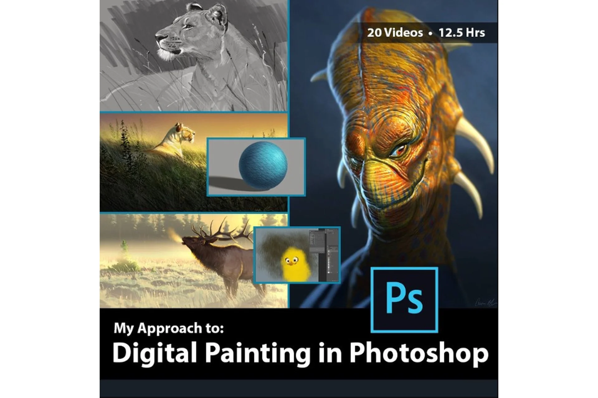 Цифровая живопись в Photoshop. Digital Painting in Photoshop with Aaron Blaise (Aaron Blaise), фото 1 из 1.