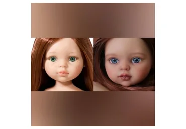 Карвинг лица куклы Paola Reina (Юлия Верняева)