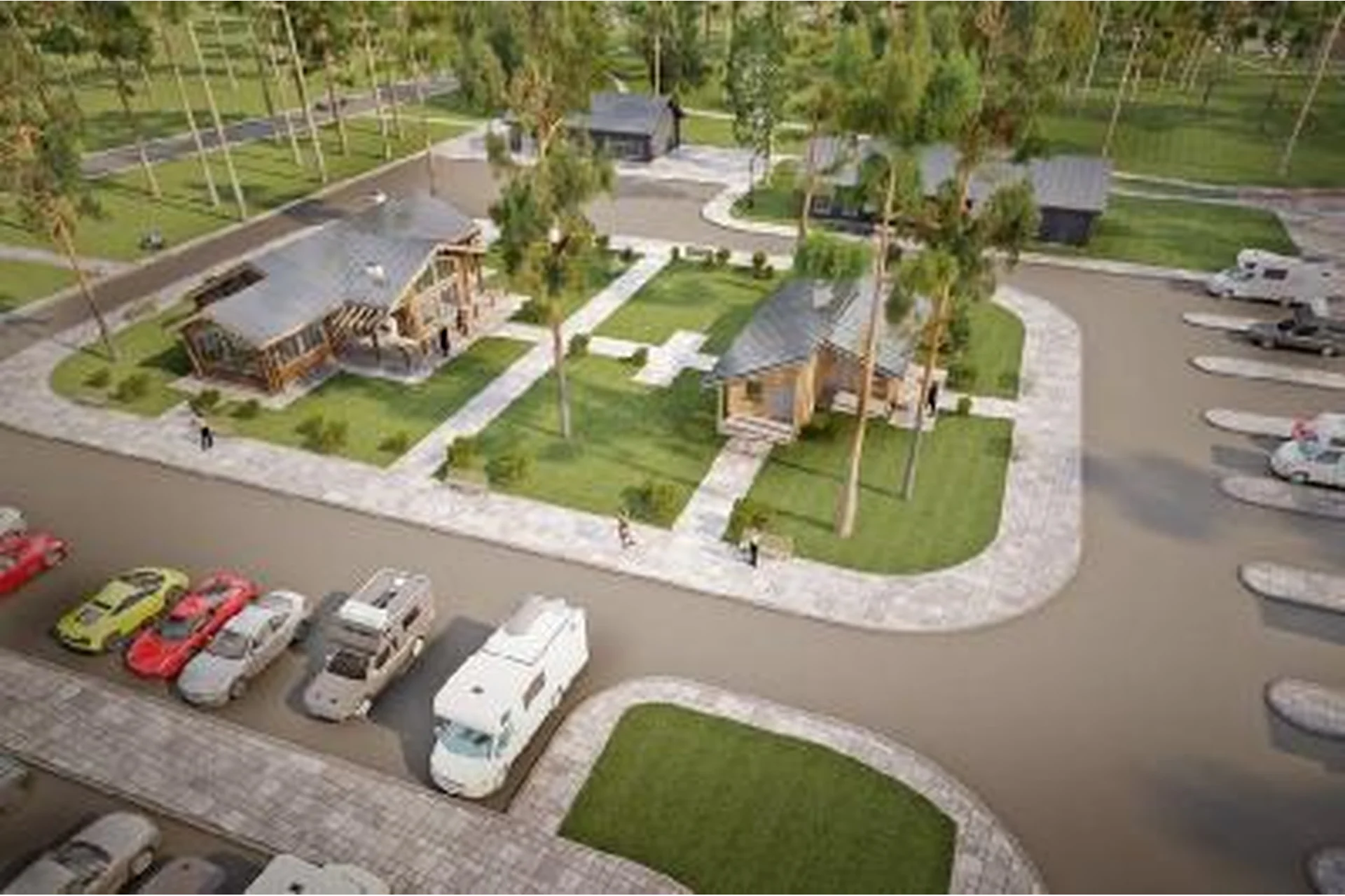 [Visschool] Экстерьер. База Отдыха - визуализация уголка Волгоградской поймы (Никита Ивановский), фото 1 из 1.