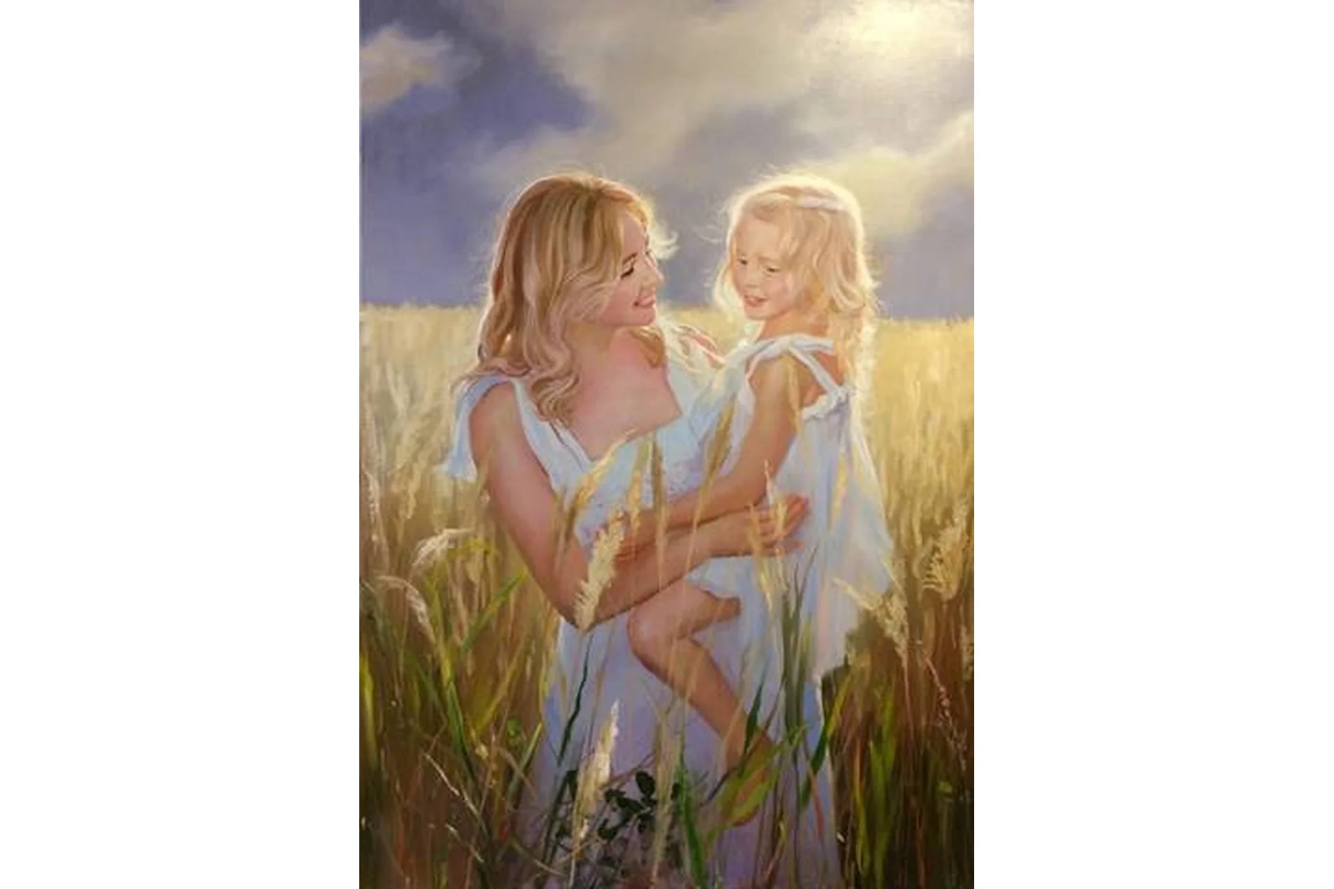 Мама с дочкой. Картина на заказ (Игорь Сахаров), фото 1 из 1.