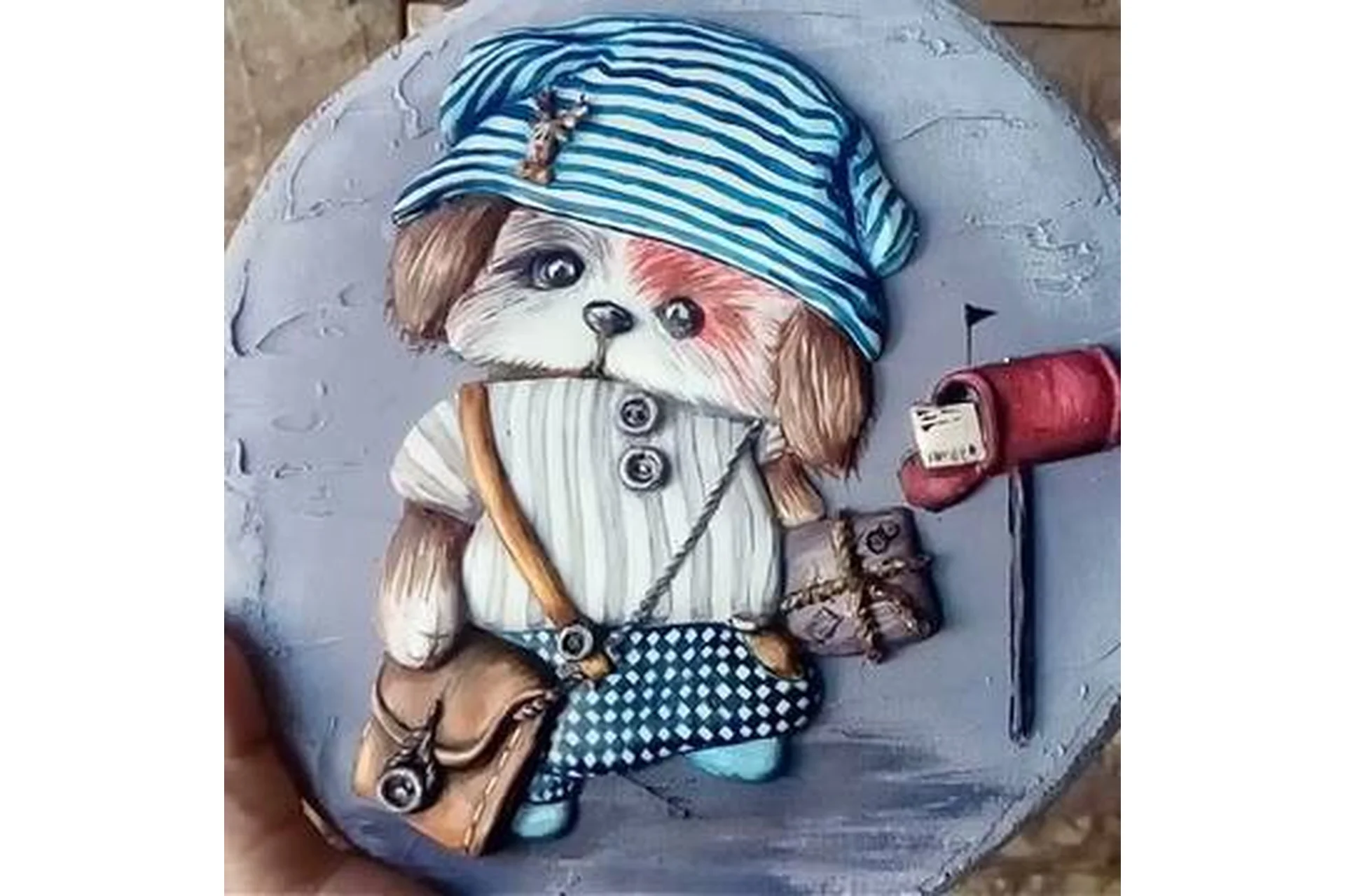 [family_desserts] Песик Почтальон. МК по росписи пряников (Евгения Локтева), фото 1 из 1.