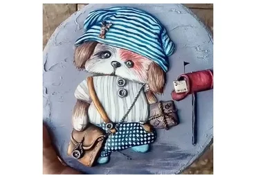 [family_desserts] Песик Почтальон. МК по росписи пряников (Евгения Локтева)