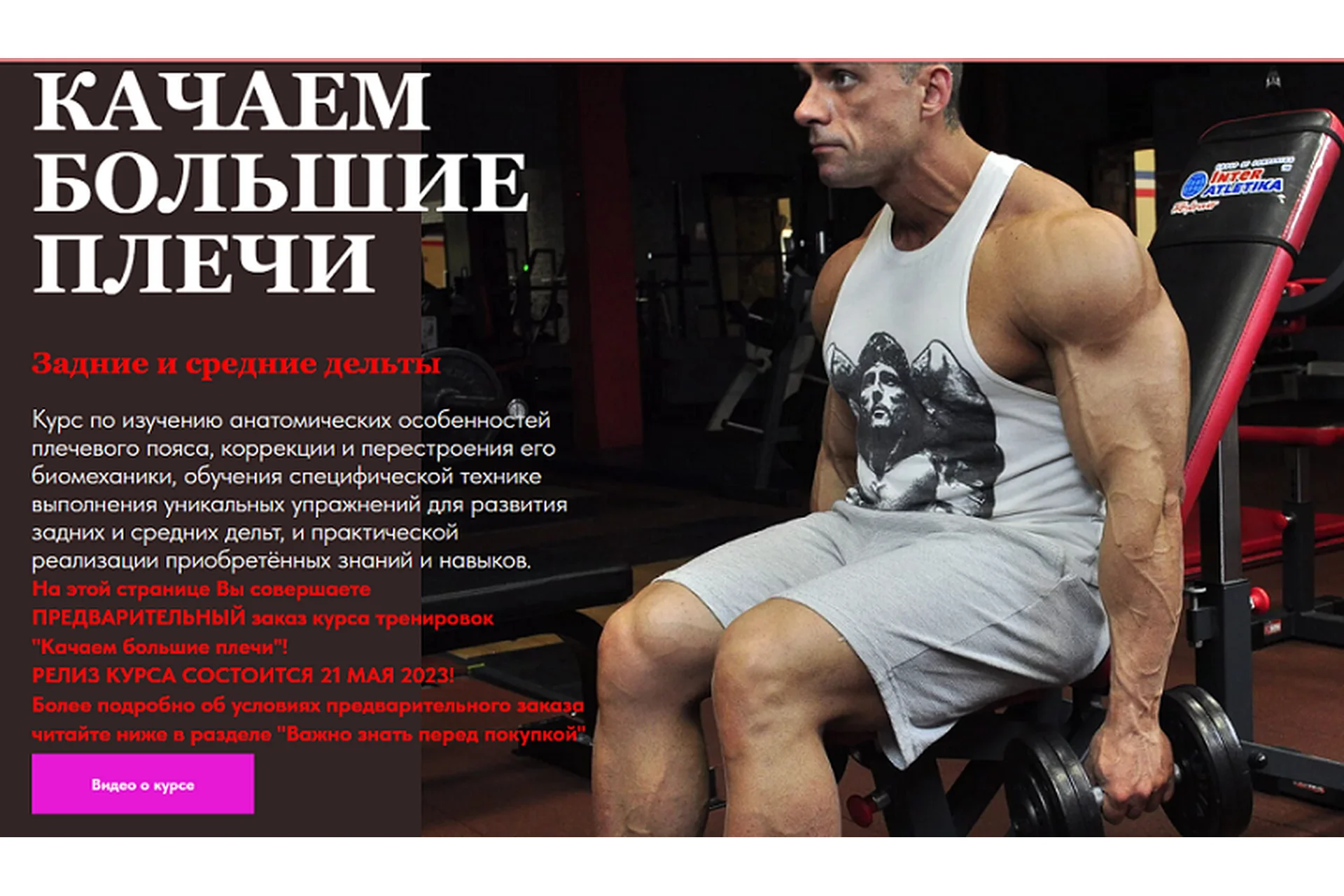 Качаем большие плечи (Александр Пасько), фото 1 из 1.