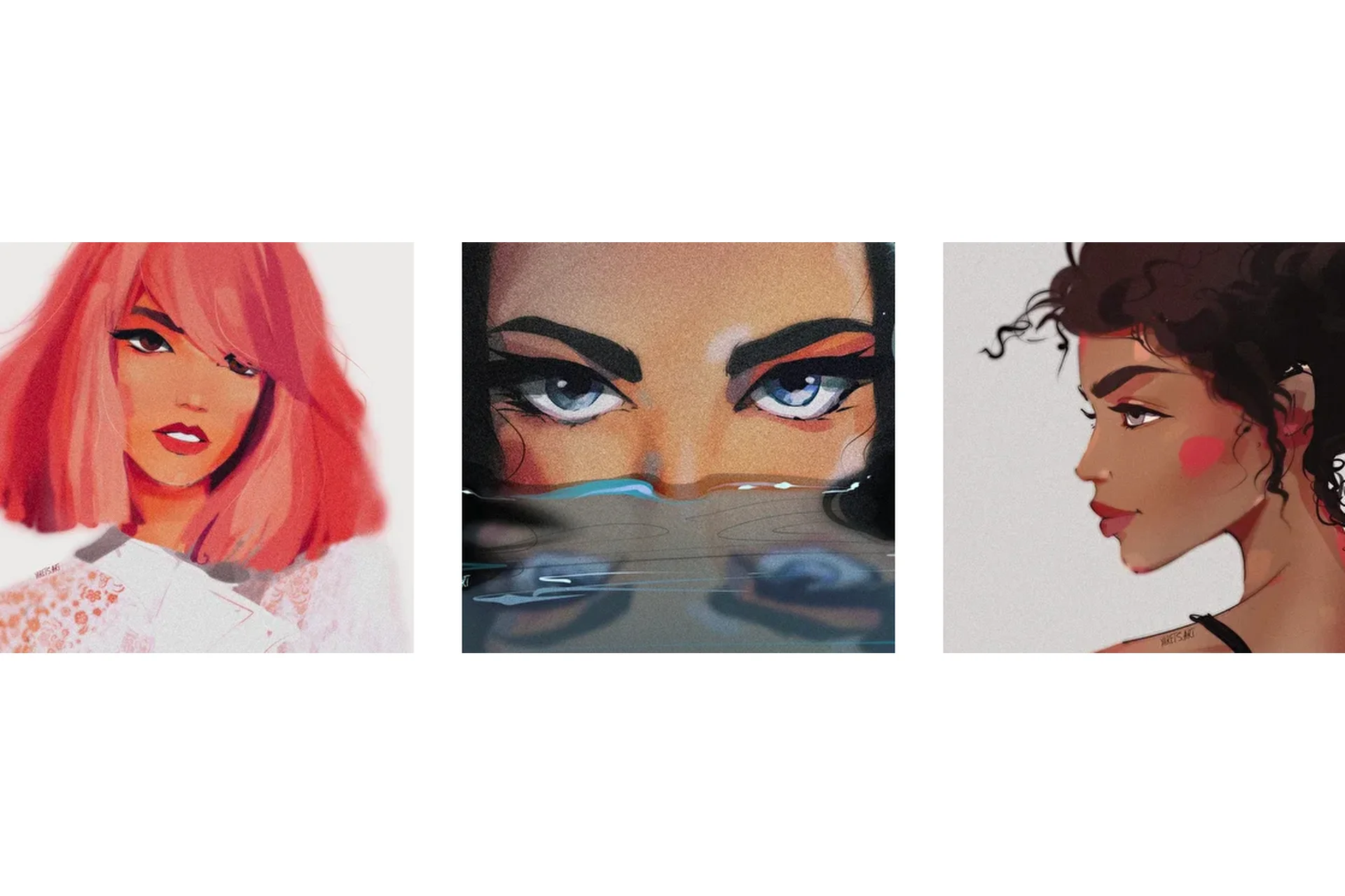 Авторский курс по иллюстрации — портрет для программы Procreate. Самостоятельный (Виктория Шубина), фото 1 из 1.