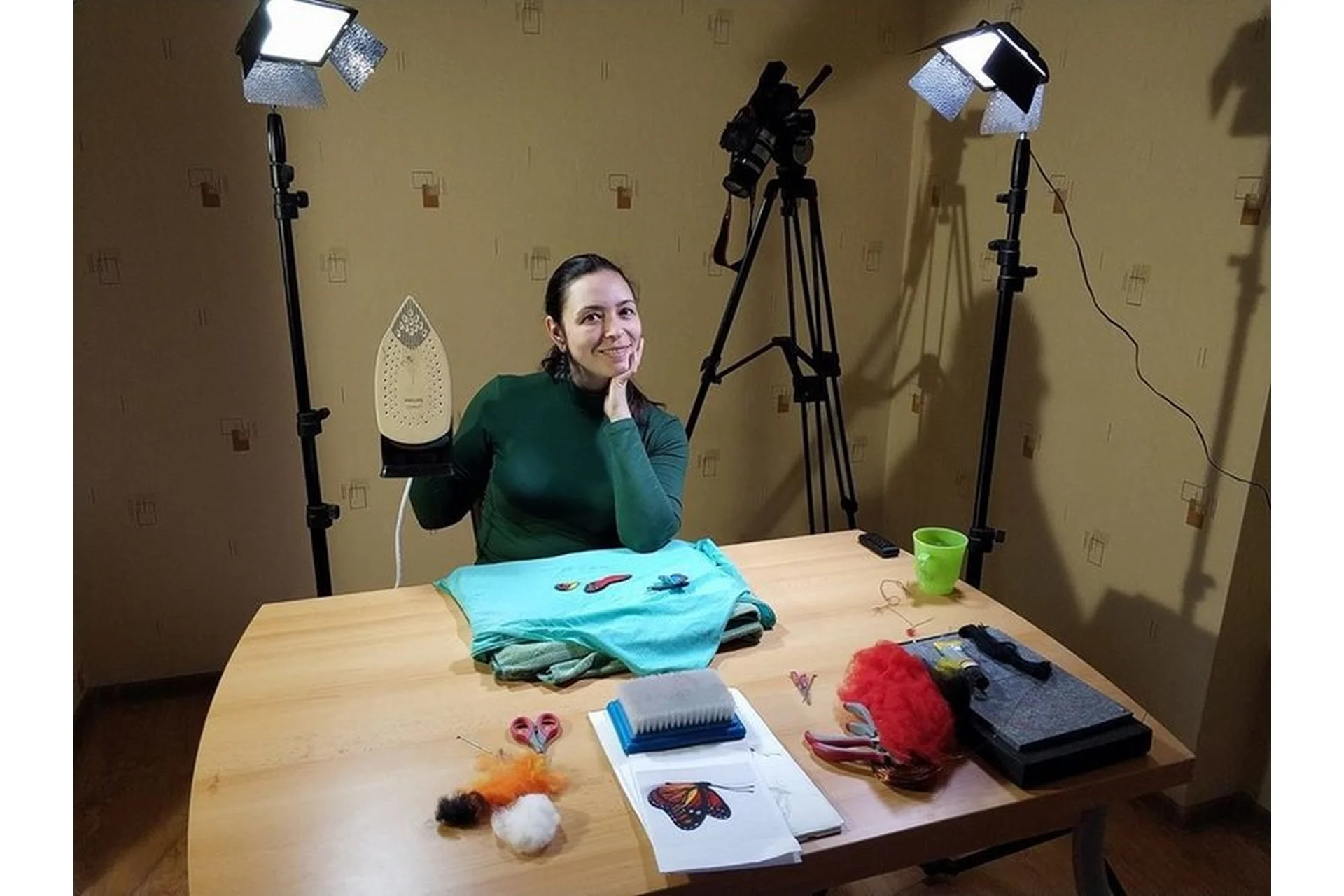 [Шерстяная ювелирка] Бабочка (Виктория Козырь), фото 1 из 1.