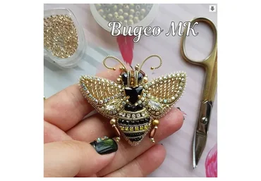 Брошь "Пчела" (lilya_zabbarova)