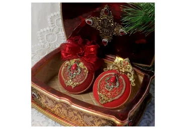Новогодние игрушки «Королевский бархат» (Наталья Большакова)