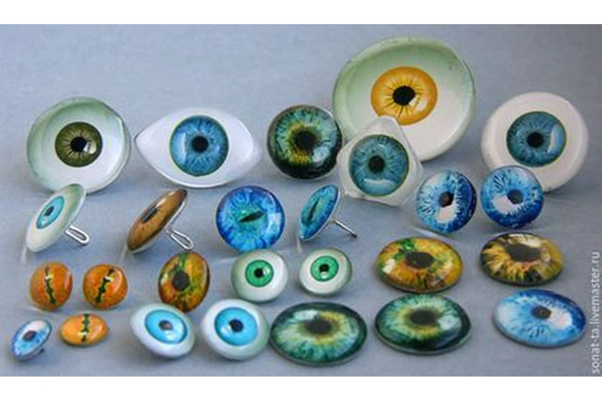 Живые глаза для кукол, для мишек и других игрушек из смолы (Наталья Агафонова), фото 1 из 1.