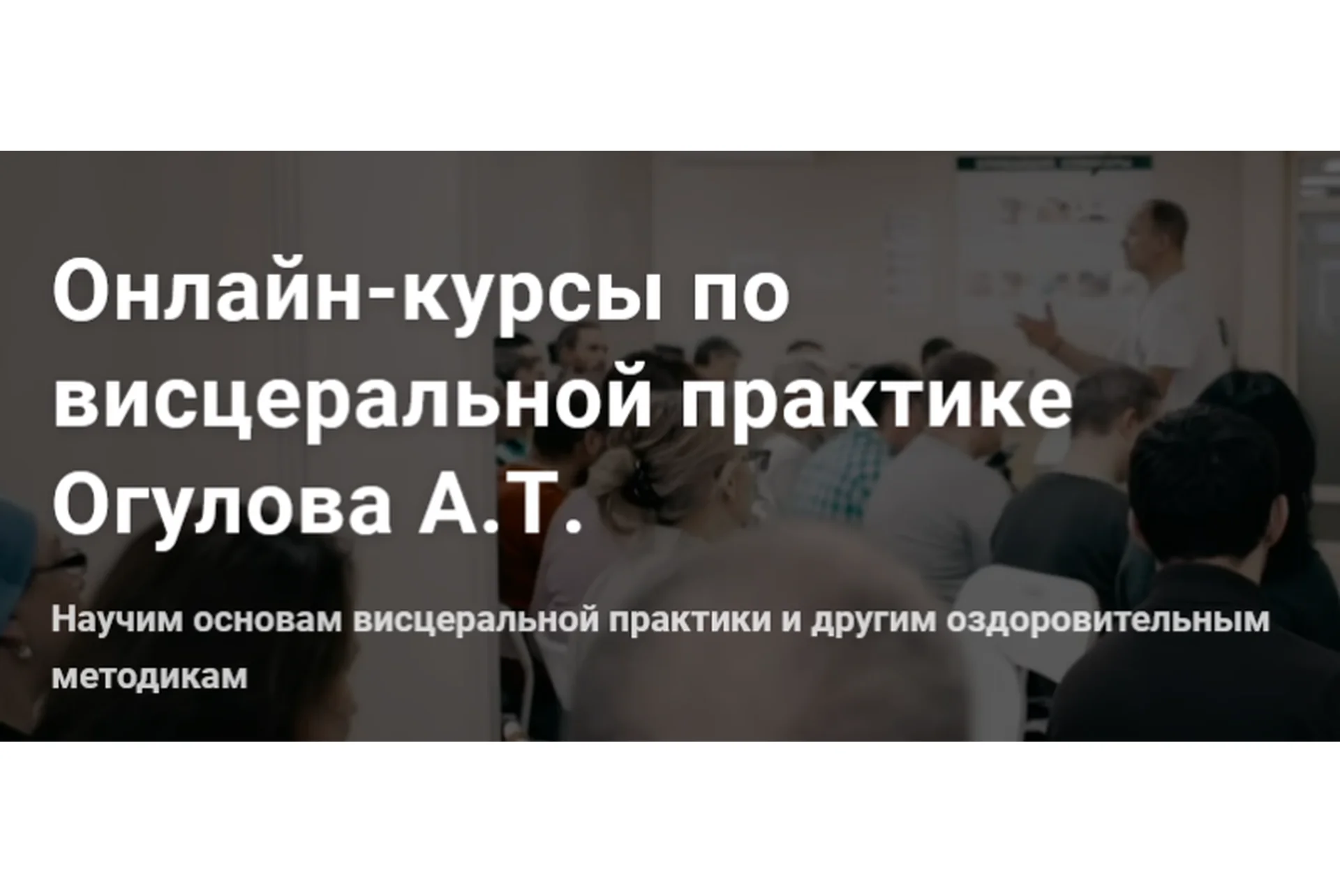 [Академия Огулова] Вводная лекция в висцеральную практику (Тимофей Кармацких), фото 1 из 1.