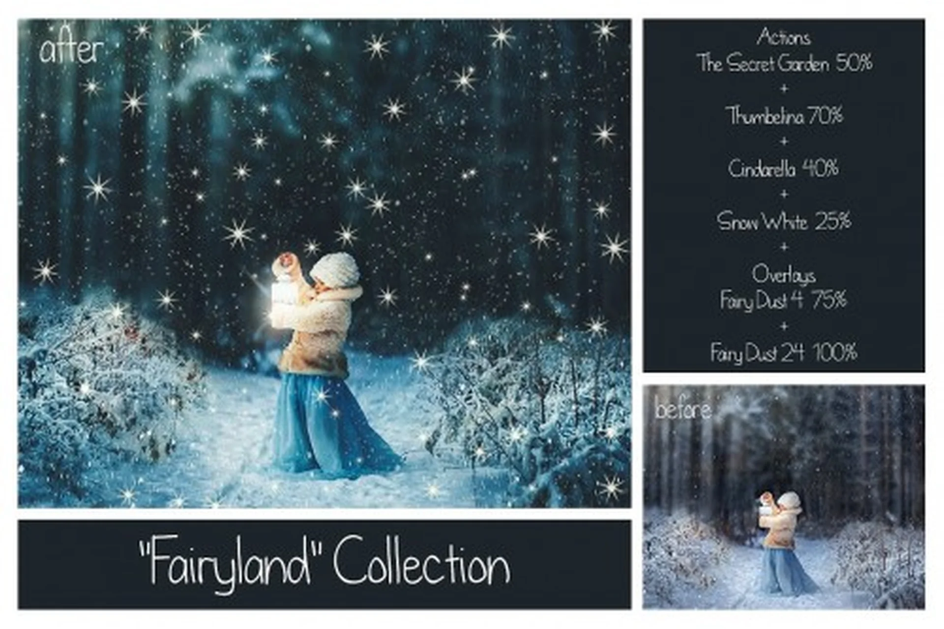 [CreativeMarket] Сказочные наложения и экшены для обработки фотографий, фото 1 из 1.