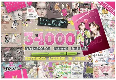 [CreativeMarket] 90% OFF! 34000MBundle