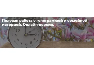 Полевая работа с генограммой и семейной историей (Елена Веселаго)