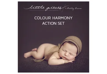 Набор экшенов для Newborn-фотографии Little Pieces – Colour Harmony Actions (Kelly Brown)